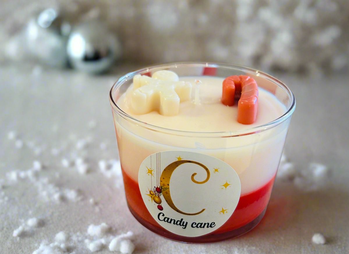 Candy Cane Candle