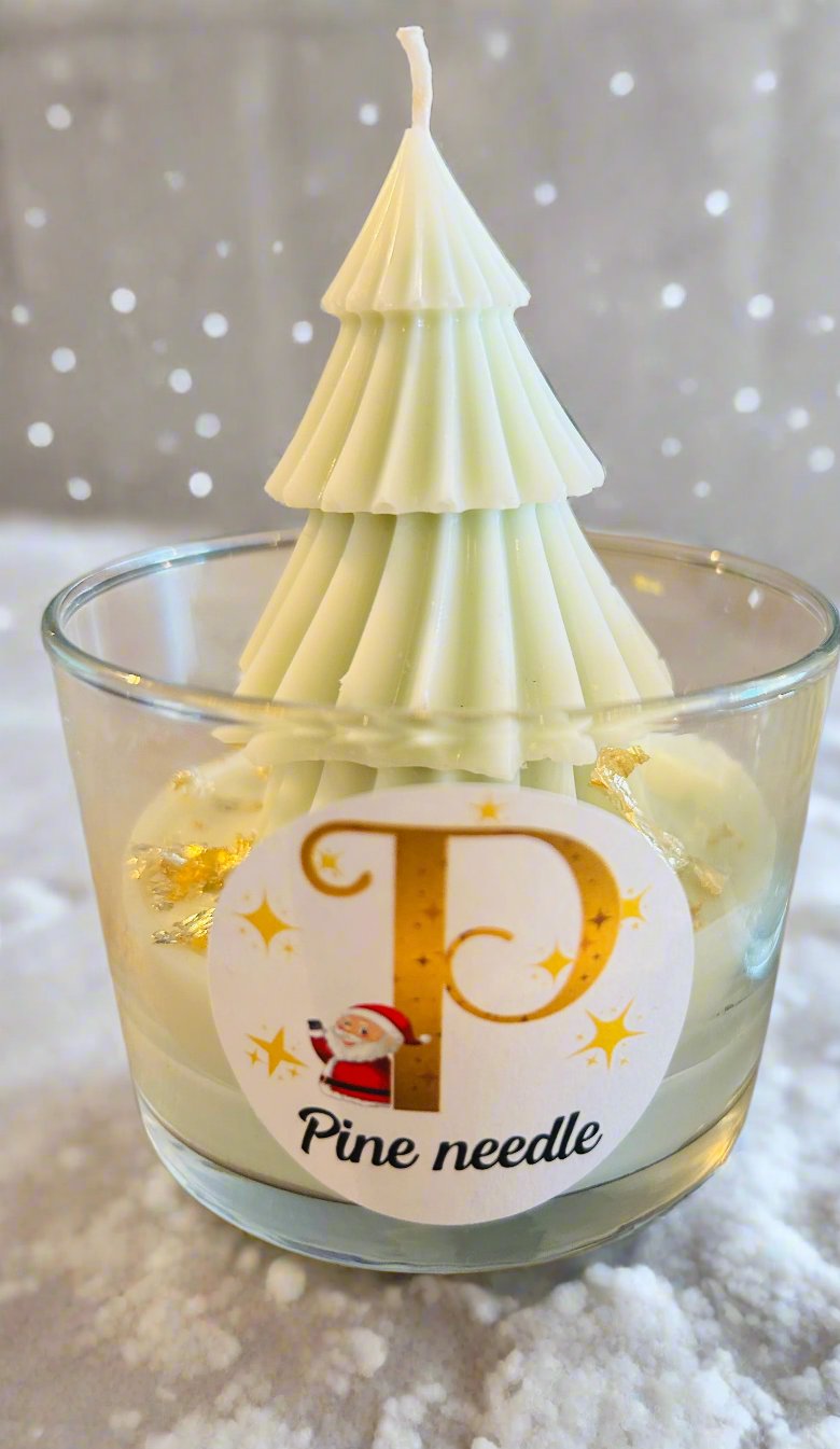 Christmas Pine needle candle