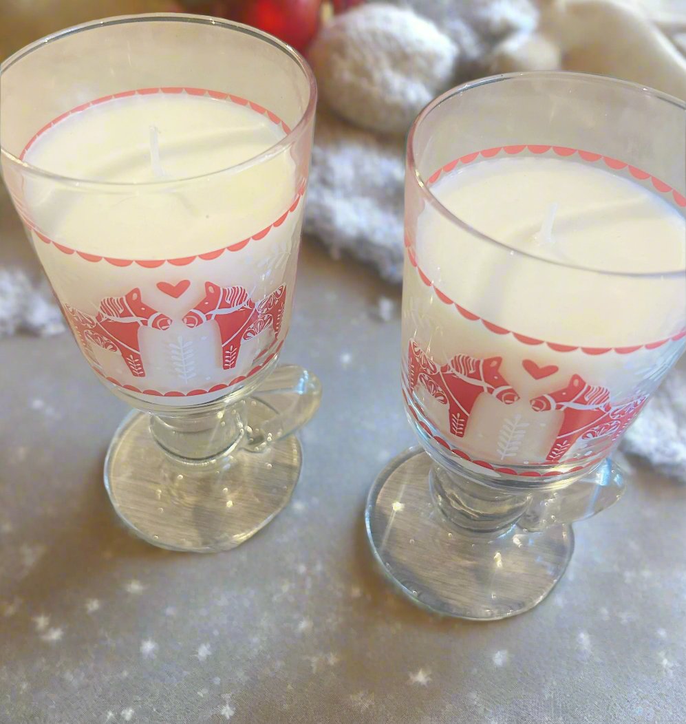 Candy Cane Cup Candle