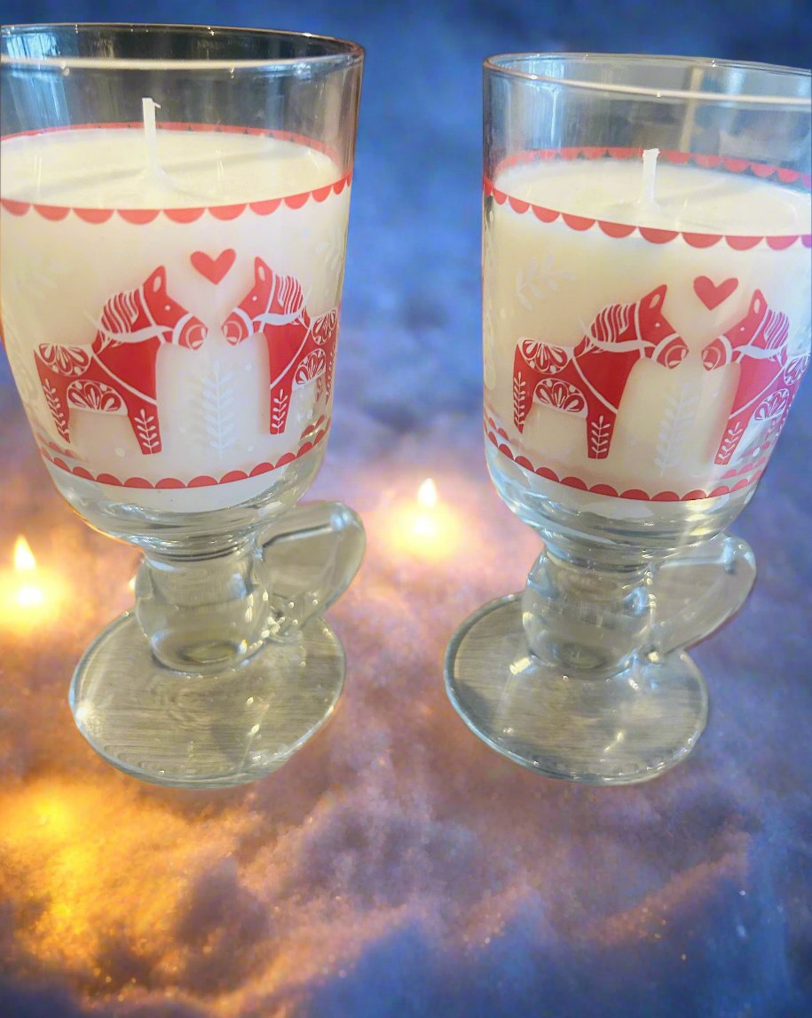 Candy Cane Cup Candle