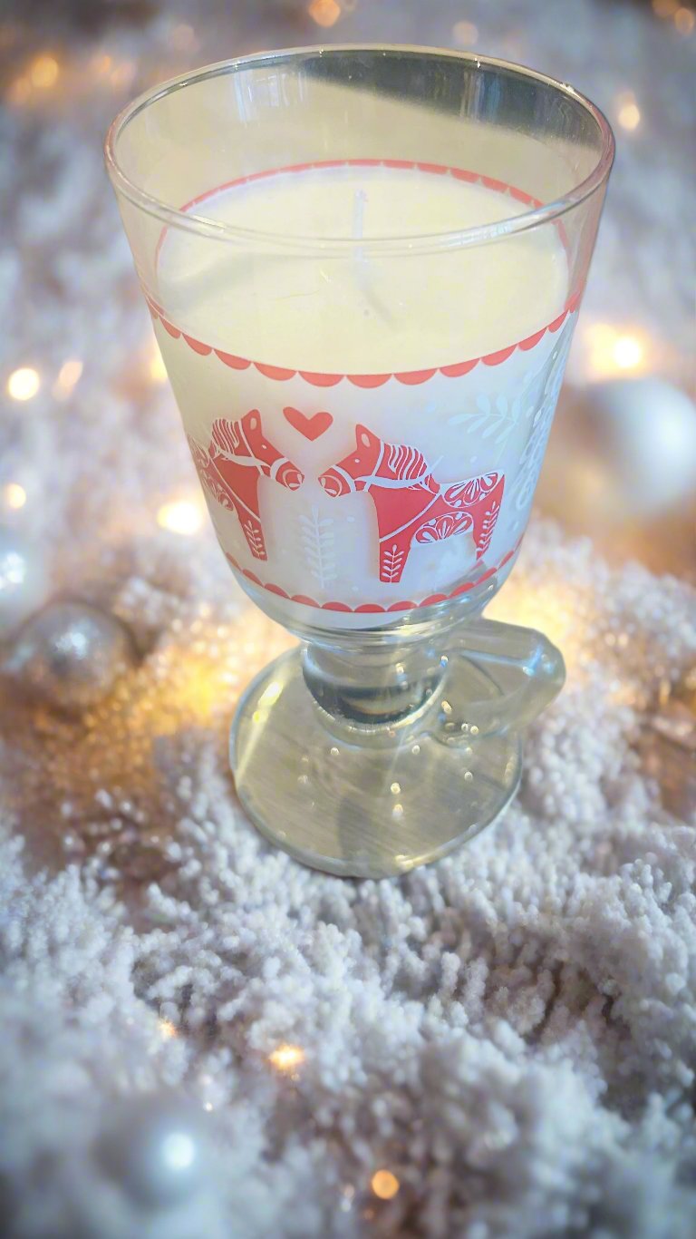 Candy Cane Cup Candle