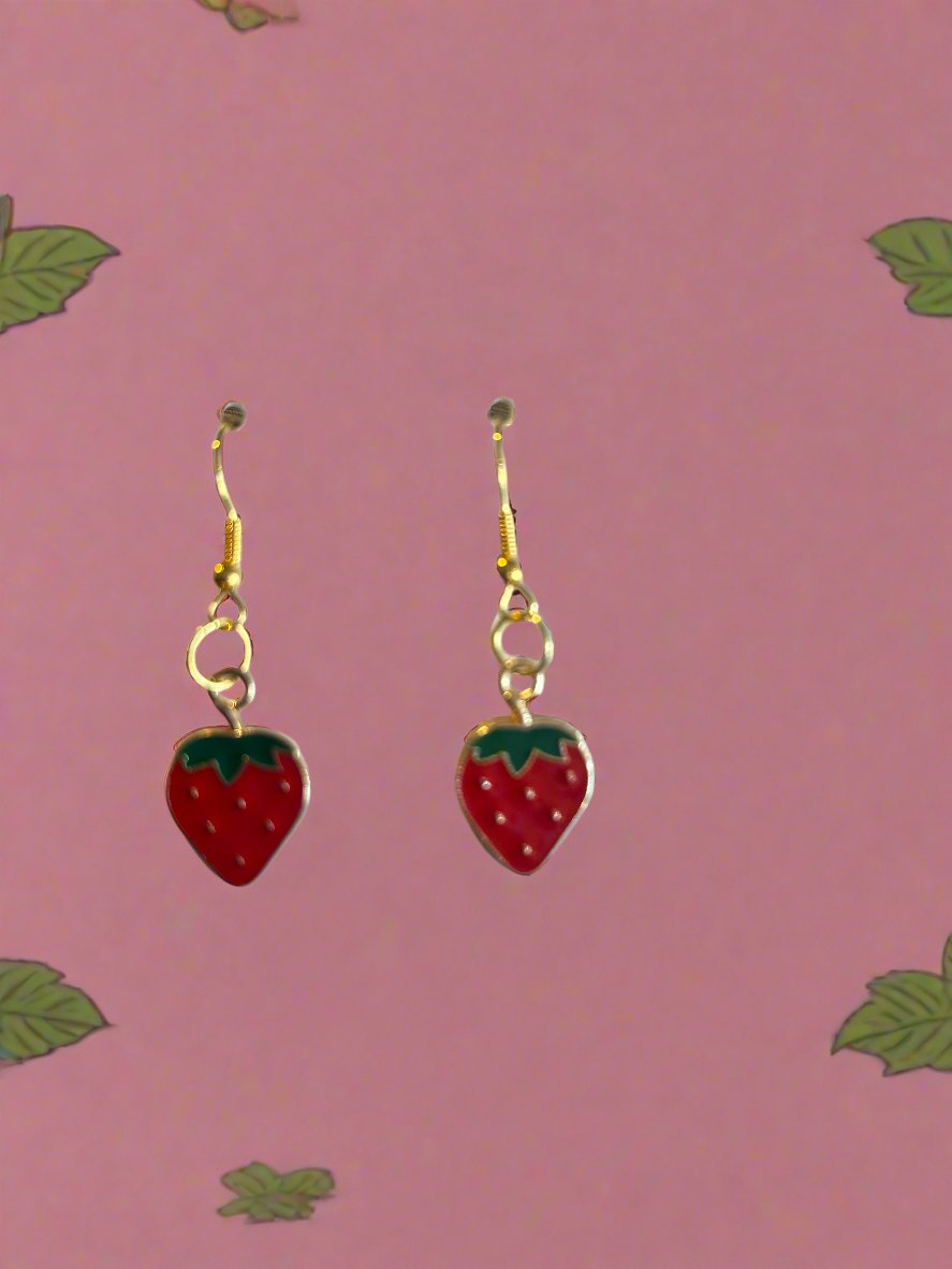 Strawberry earrings