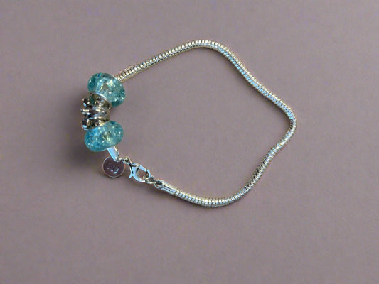 Blue Charm Bracelet